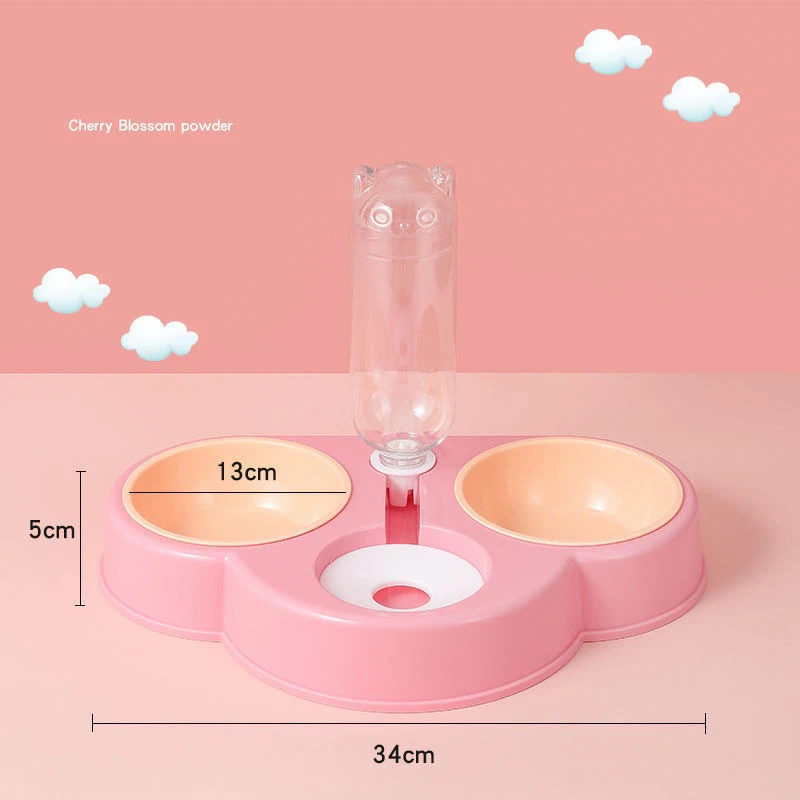 Title 7, Pet Cat Bowl Automatic Feeder 3-in-1 Dog Cat Fo...