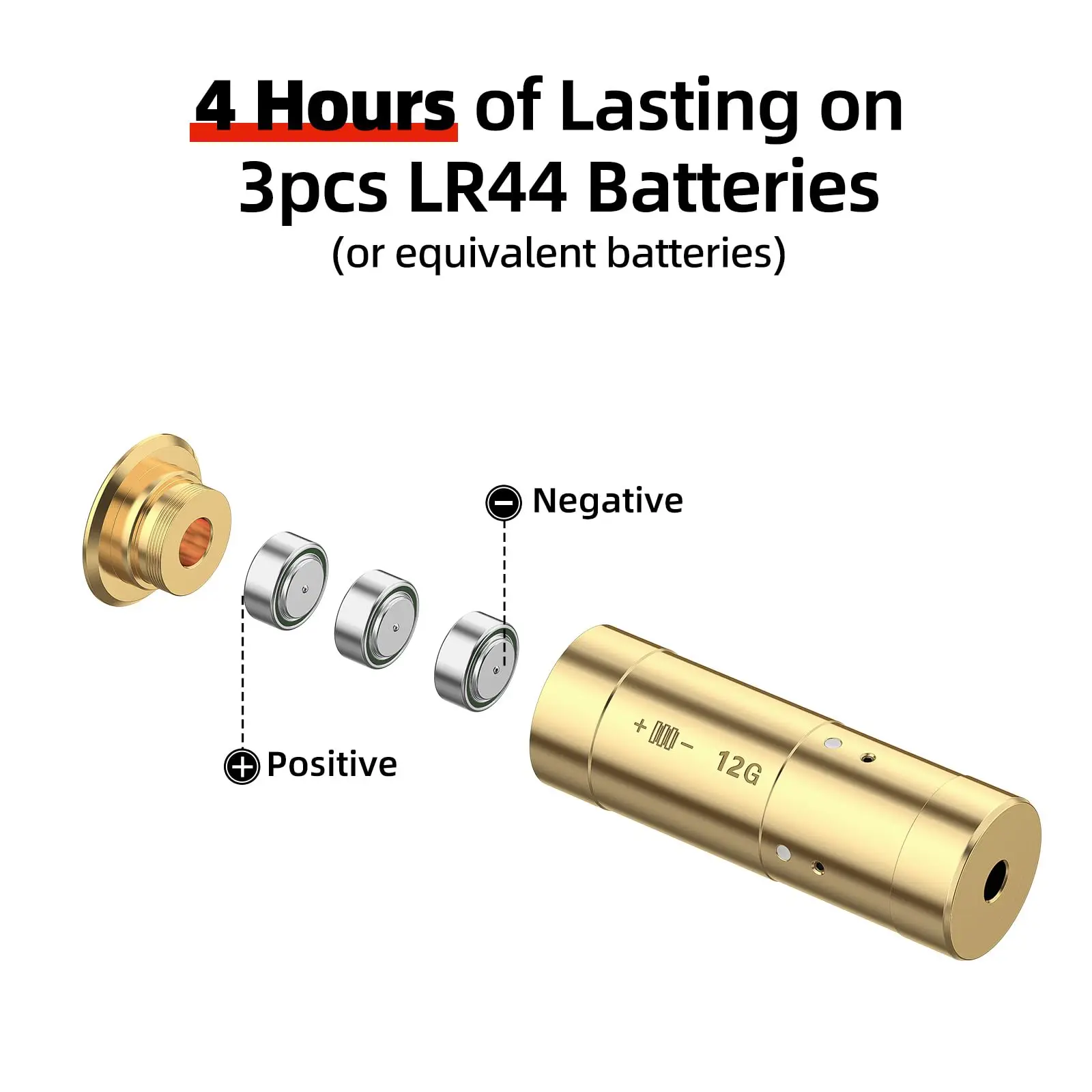 Laser Bore Sight EZshoot 12-Gauge Red Laser Boresighter Compatible with Shotgun with Extra Batteries Hunting High Accuracy
