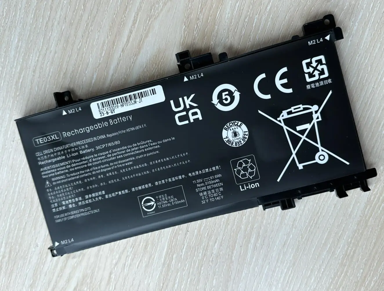 Bateria do Portátil de Te03xl para hp Omen 15 Hstnn-ub7a 849570541 849910850 Tpn-q173 849570-542 849570-543 - Imagem 6