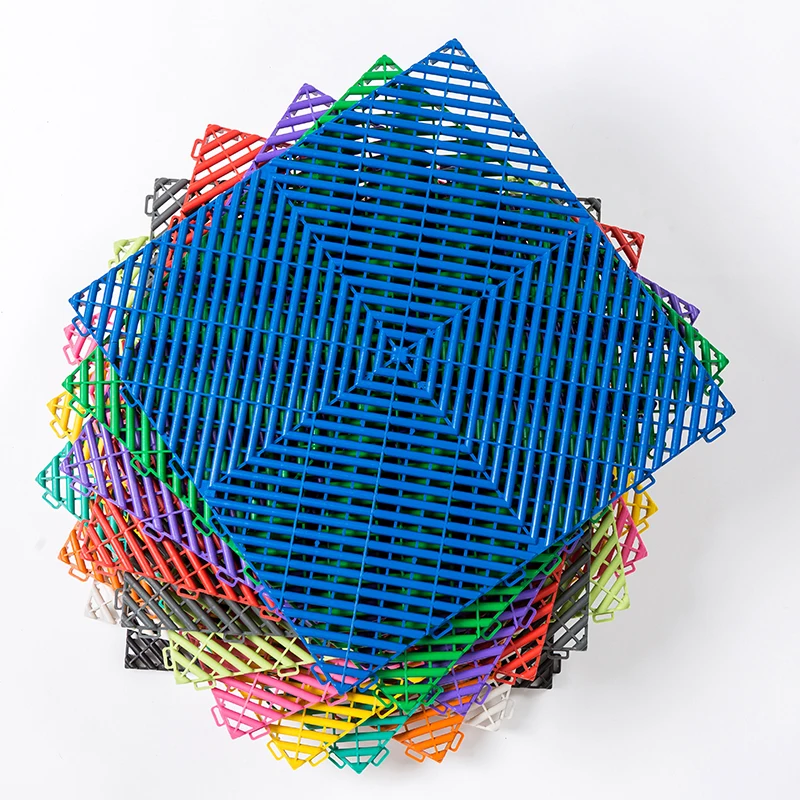 

New Fashion Interlock Plastic Garage Car Wash Shop New Fashion Floor For Inline Sport Tiles