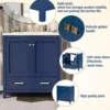 Bathroom Vanity with Sink 30 inch, Bathroom Storage Cabinet with 2 Doors and a Drawer, Bathroom Sink Multifunctional Storage 5