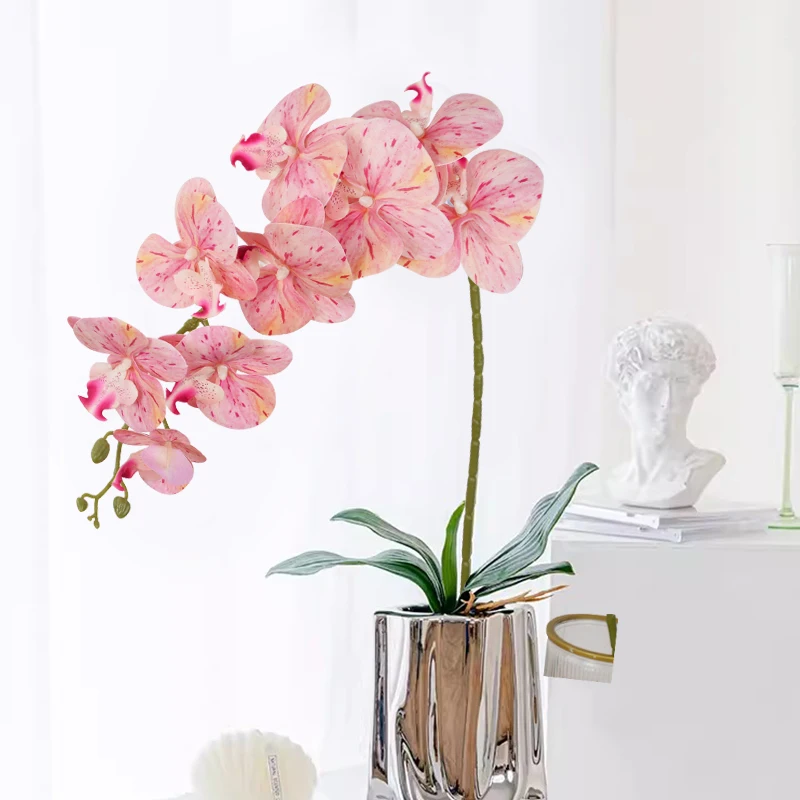 9heads 100cm künstliche Schmetterling Orchidee Blumen echte Berührung Motte Orchideen gefälschte Blume für Hochzeits fest Party Home Dekoration – Detail 5