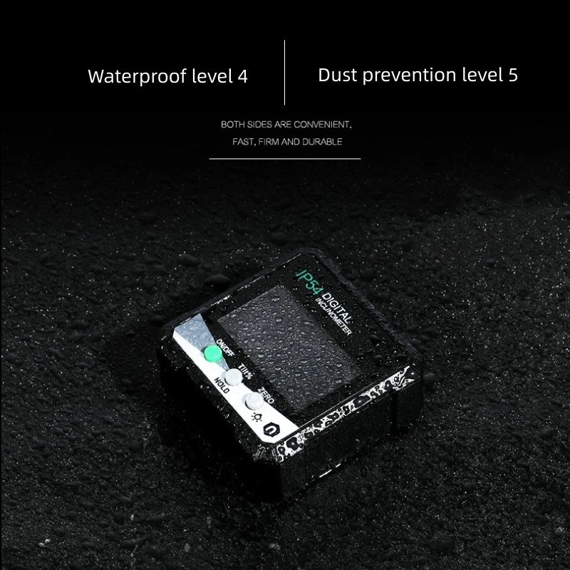 Digital Angle Protractor Inclinometer 4 * 90 Degree IP54 LCD Screen Four Sided Magnetic Display