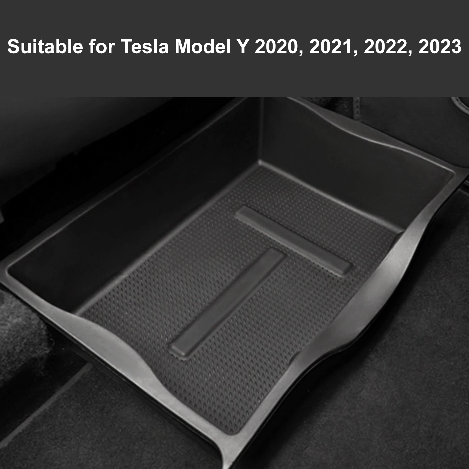 

Under Seat Storage Box for Tesla Model Y 2020 - 2023 TPE Driver Passenger Front Underseat Hidden Organizer Tray Cubby Drawer