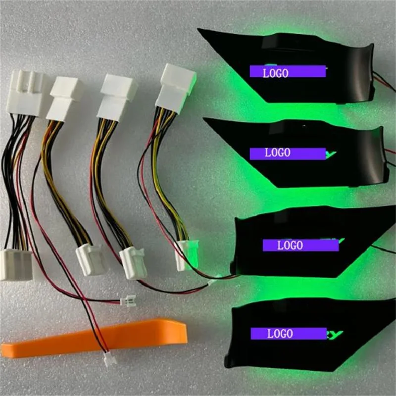 LED 자동차 내부 주변 조명, 도요타 캠리 2018-2023 핸들 문짝 보울 램프 교체, 비파괴 설치, 7 가지 색상