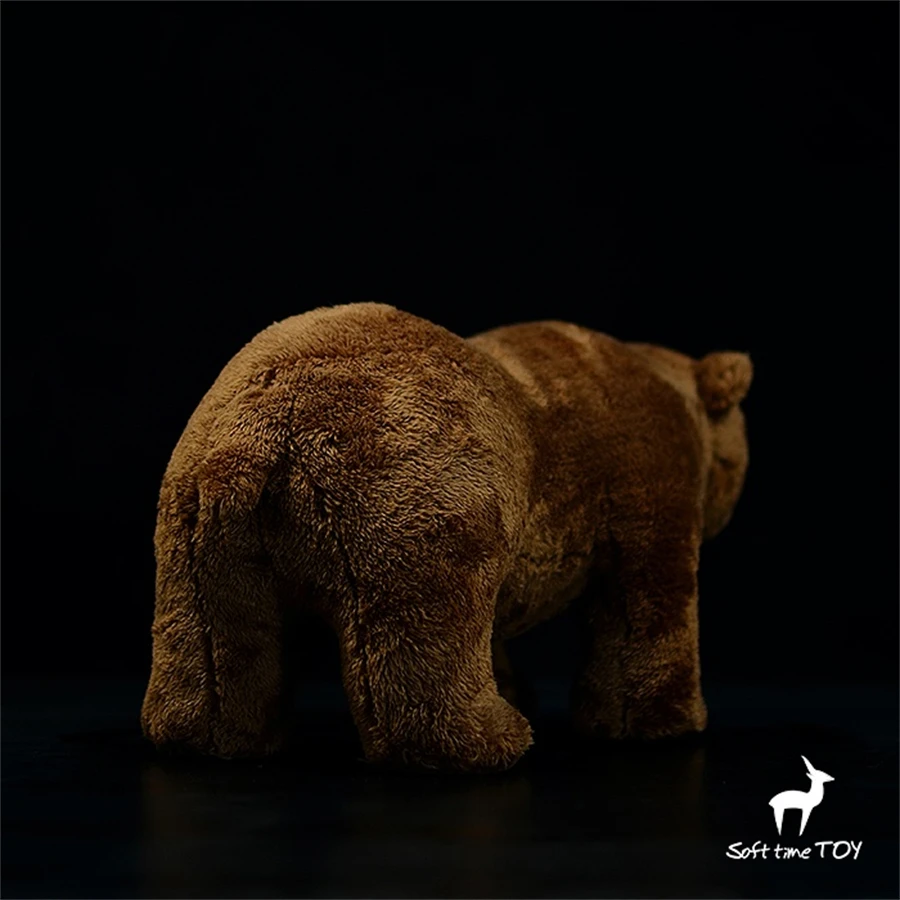 Brown Bear High Fidelity Anime Cute Plushie Grizzly Bear Plush Toys Lifelike Animals Simulation Stuffed Doll Kawai Toy Gifts Kid 4