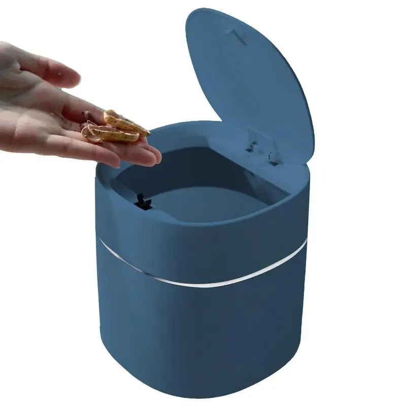 

Table Top Trash Can Countertop Garbage Cans With Lid Small Bathroom Trash Bin Mini Desk Trash Can For Home Office Kitchen