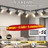 Led Track Light Set COB Track Lighting 3 colorchangable Wall Lamp Rail  110V Spot Lights Led 30W Spotlight Clothing Store Shop 1