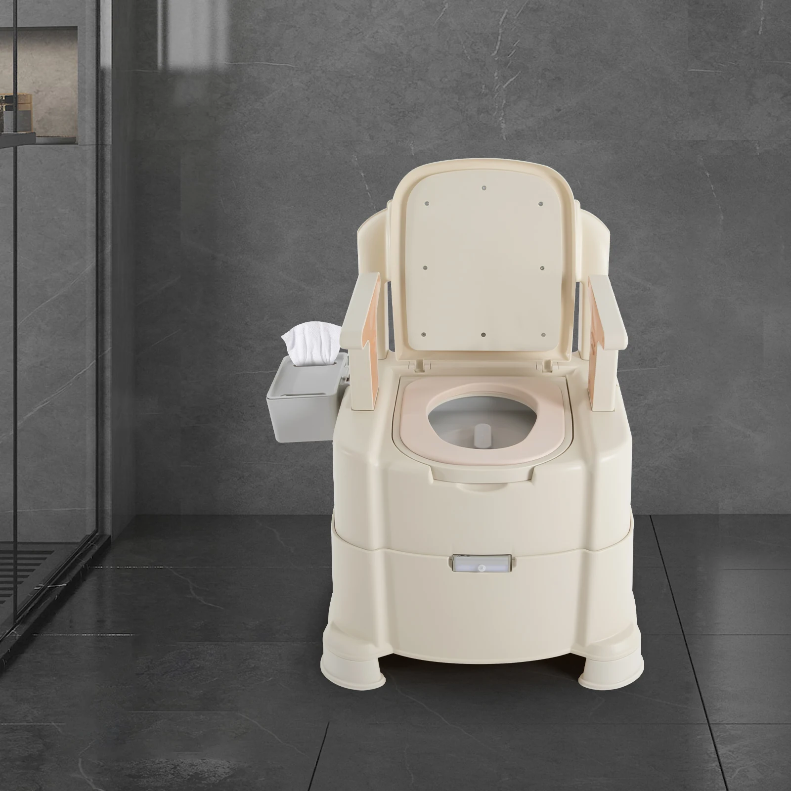 Toilet With Sensor Night Light,bedside Toilet With Maximum Load 200kg, Portable Toilet 4