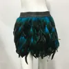 Harajuku Style Fluffy Feather Burning Festival Rave Skirts Elastic Waist Carnival Nightclub Outfit Women Mini Skirts Plus Size 4