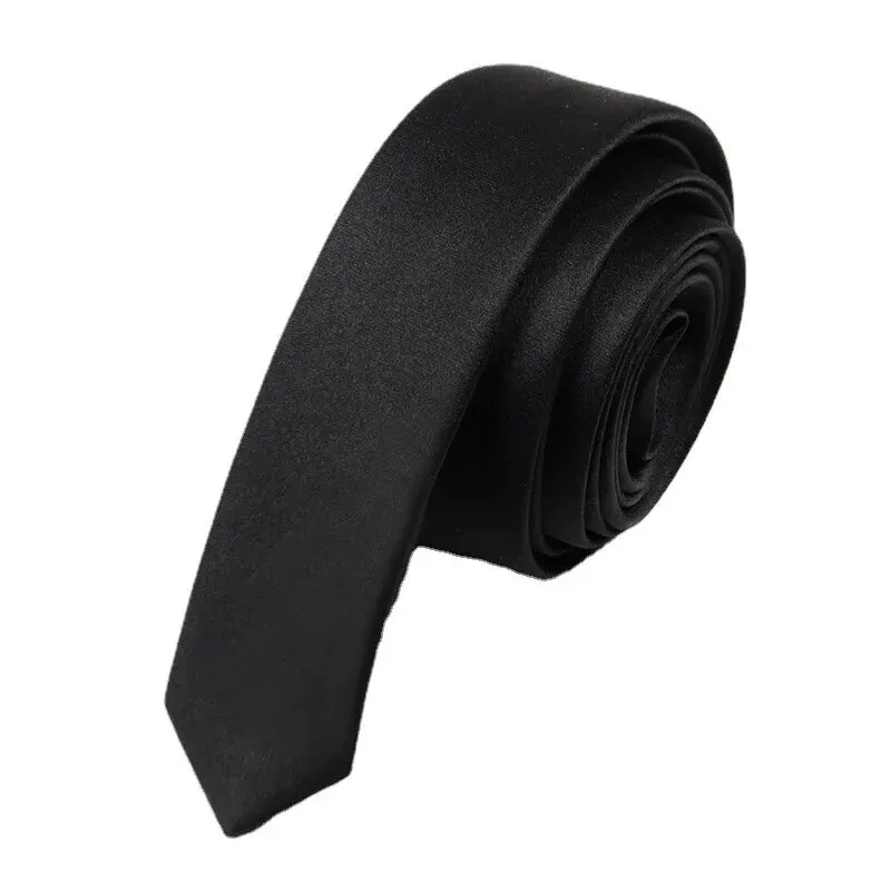 Narrow Tie 3cm Ultra-Narrow Men/Women Japanese School Style Shirt Decoration Suitable Funerals neck ties