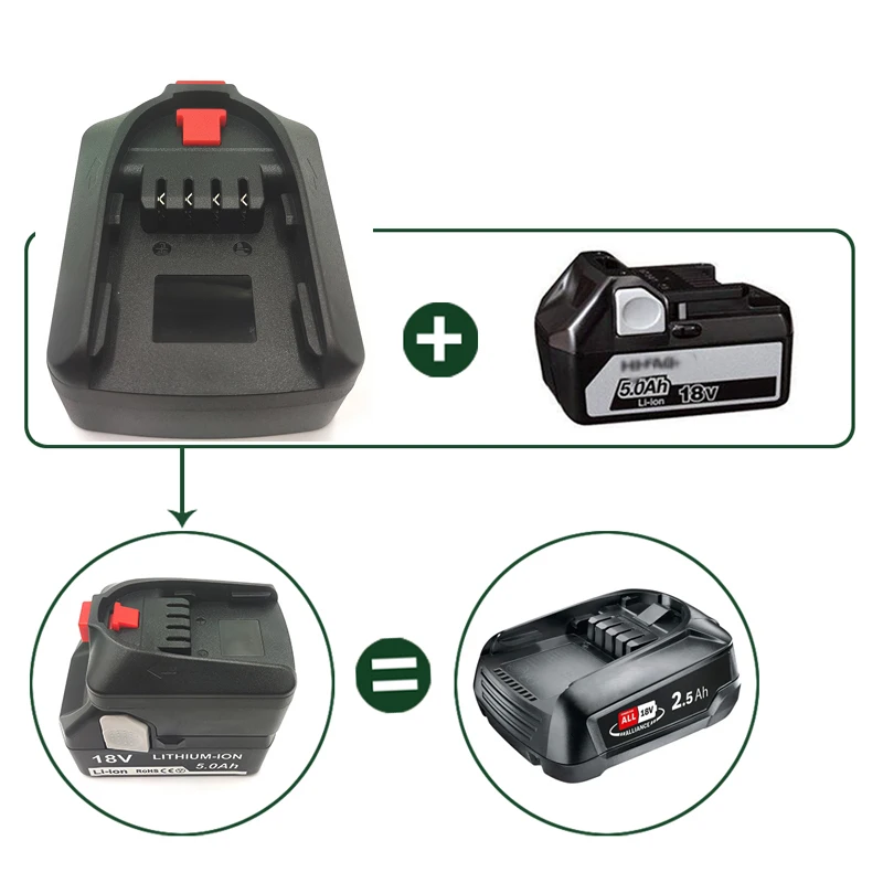 Adattatore Batteria Per Convertitore Batteria Hitachi /Hikoki 18V Per Accessori Per Utensili Elettrici Batteria Agli Ioni Di Litio Bosch 18V Pba