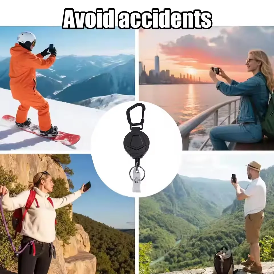 Retractable Anti-Theft Phone Holder with Belt Clip