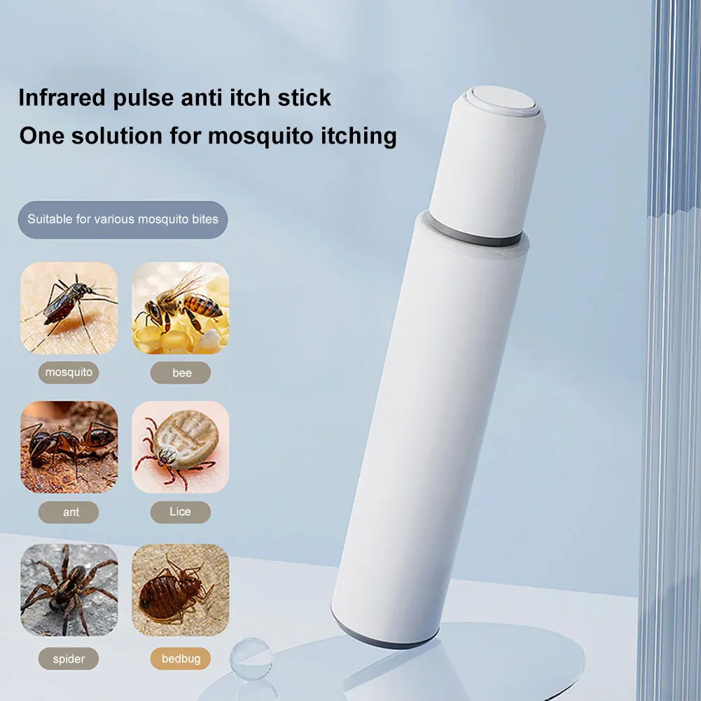 Mosquito Bite Heat Pen Natural Bug Bite Itch Relief Pen Chemical-Free Electric Insect Bite Healer for Camping Travel Outdoor