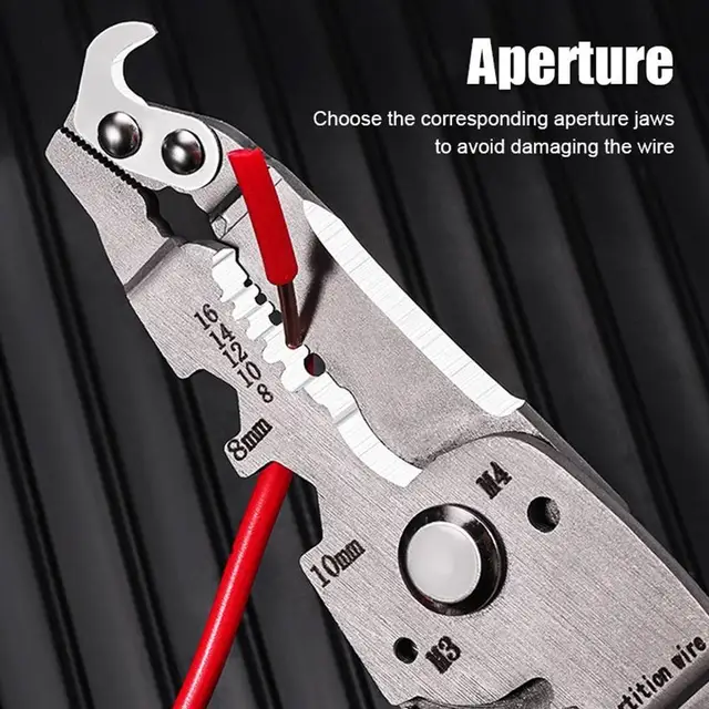 18-in-1 Foldable Wire Stripper Tool - Multi-Function Pliers For Electrical Work, DIY Projects, And Wiring Tasks - View #9