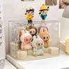 Acrylic Dustproof Display Box for Labubu Transparent Vinyl Doll Plush Toy Storage Box Blind Box Storage Display Stand 3