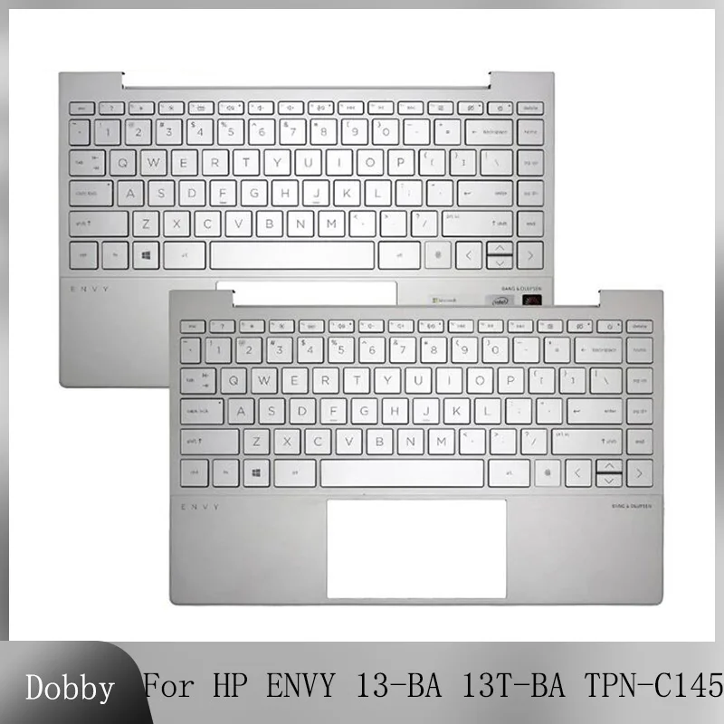 

New Original US Keyboard for HP ENVY 13-BA 13T-BA TPN-C145 Laptop Palmrest Top Case with Backlit Upper Cover Replacement Housing