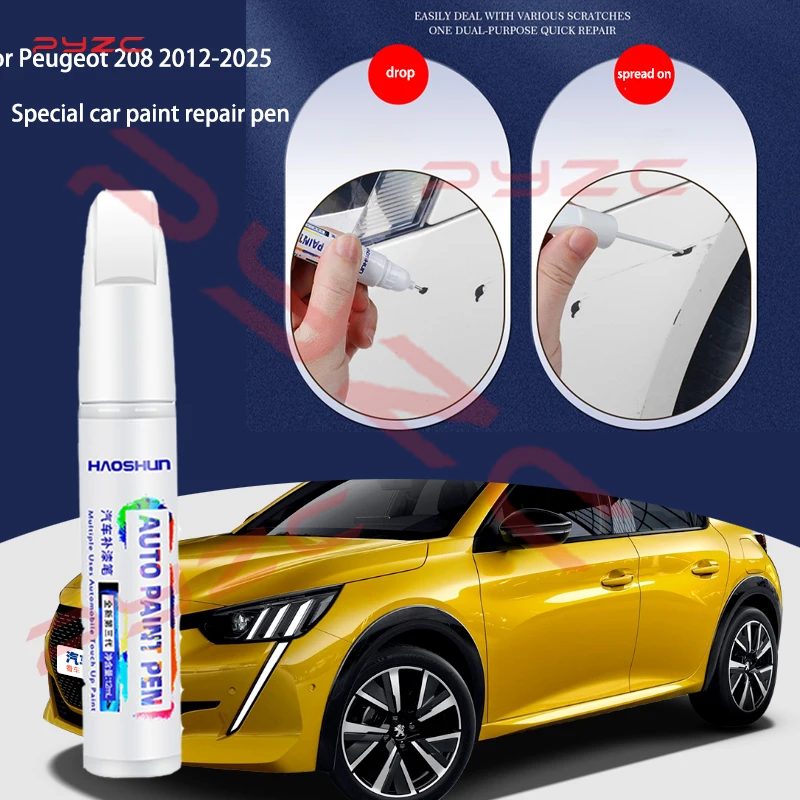 For Peugeot 208 2012- B21 P21 Paint Touch Up Pen Kit-Scratch Repair Car Scratch Remover with Brush DIY Auto Accessories