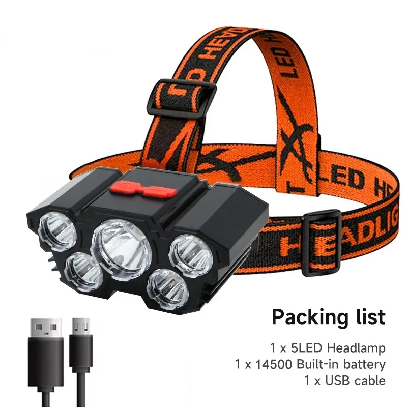 5-LED Rechargeable Headlamp 6