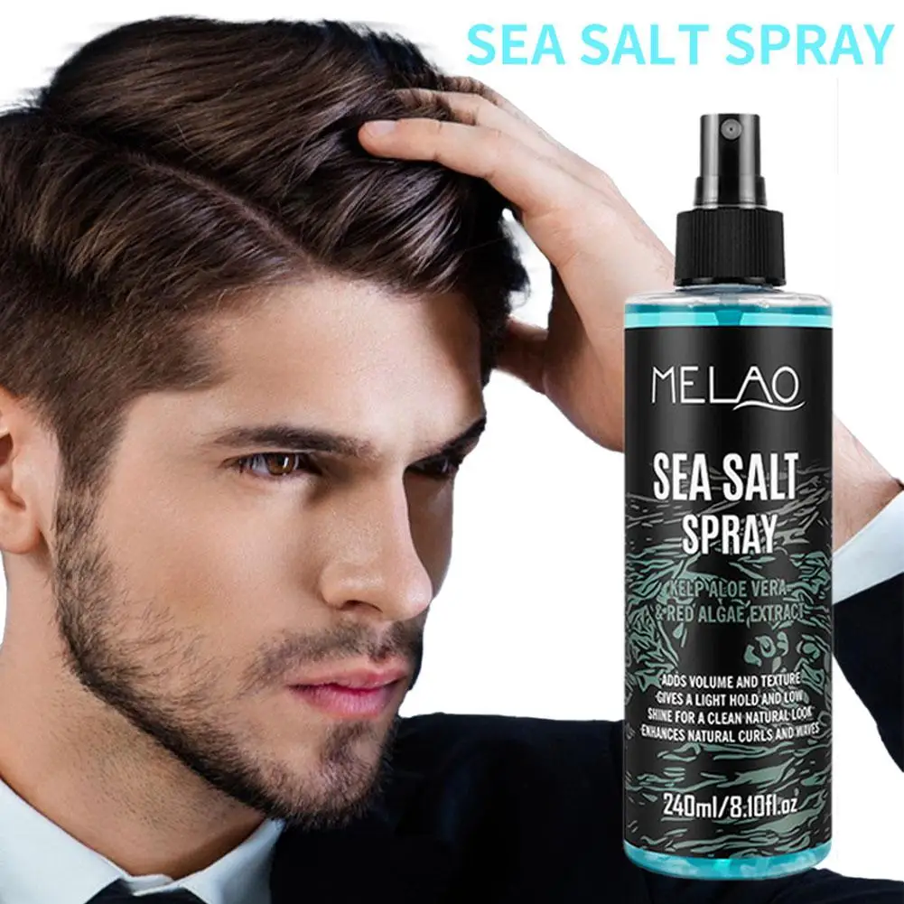 240ML Sea Salt Hair Styling Spray Improving Thickening Strong Holding Non Greasy Fluffy Volumizing ANTI-Sticky Hair Nourishing