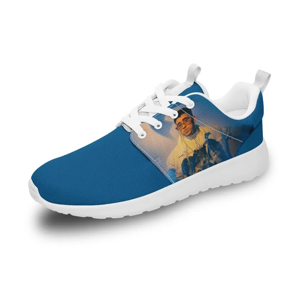 

Bad Bunny Hip Hop Rapper Rap Music Funny DIY Design Women Tennis Athletic Sneakers Walking Jogging Wide Lightweight Men Shoes