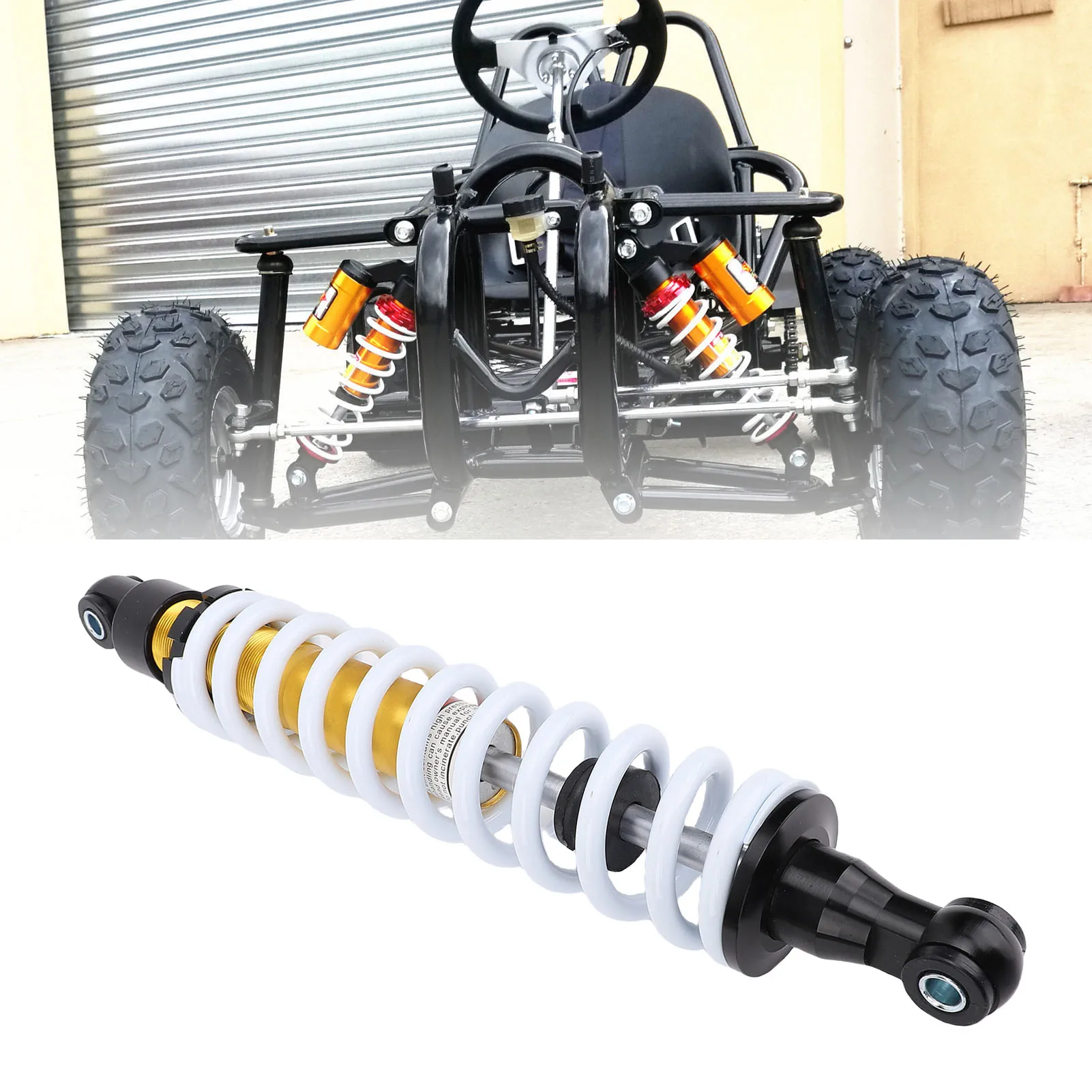 Heavy Duty Shock Absorber 10mm Diameter Spring Multifunctional Suspension Coil Spring Shock Absorber Weather Proof for ATV UTV