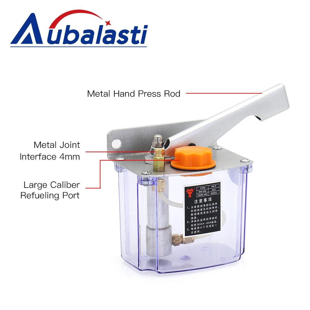 Oil Pump Injection Molding CNC Machine Tool Lathe Hand Pressure Manual Lubrication Pump HP-5 Oiler