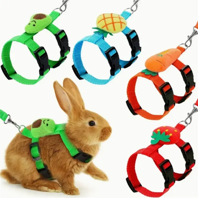Hamster Rabbit Small Pets Chest Strap Outdoor Traction Rope Adjustable Harness Leash Vest for Rabbit Hedgehog Guinea Pig Hamster Rabbit Small Pets Chest Strap Outdoor Traction Rope Adjustable Harness Leash Vest for Rabbit Hedgehog Guinea Pig