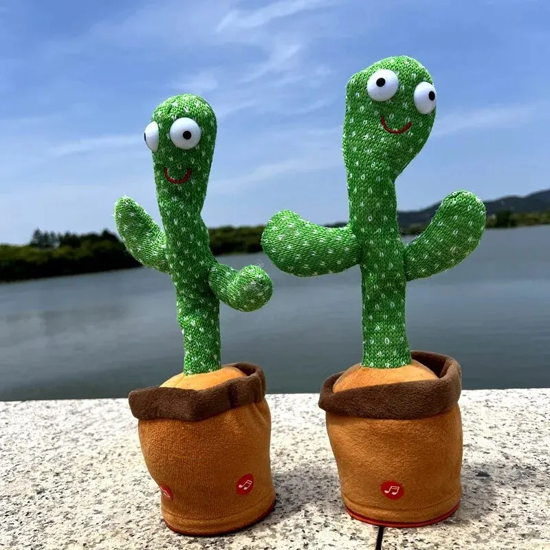 1pc USB Charging Dancing Cactus Toy That Can Speak Sing Dance Sway