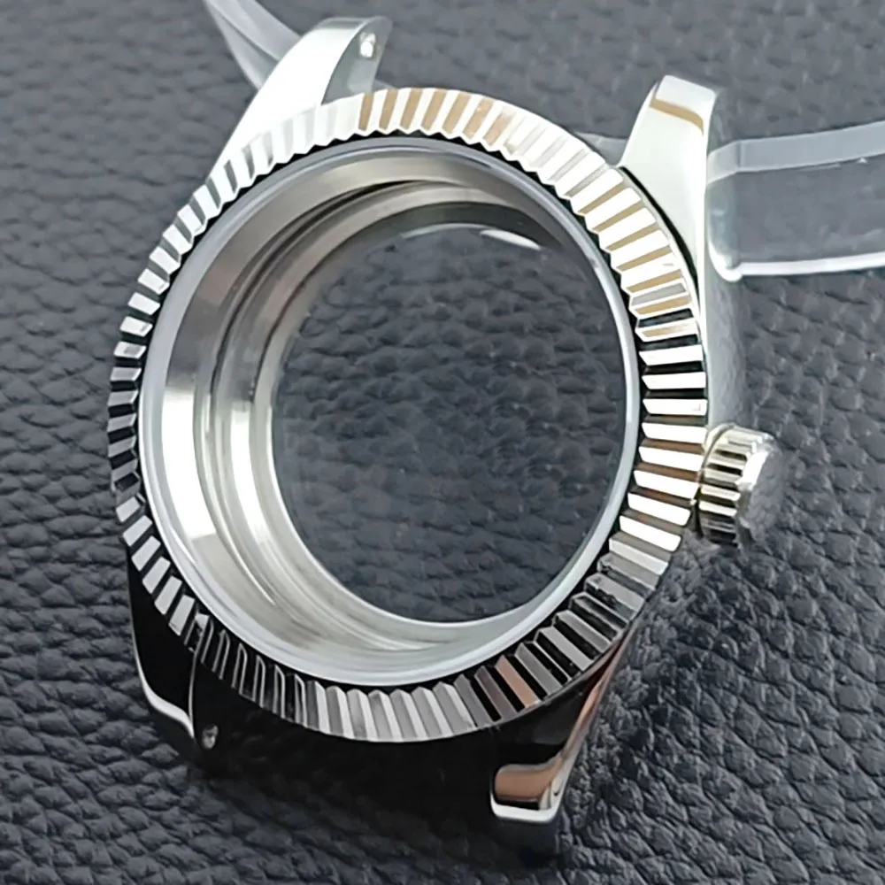 Watch Case 40mm Men's Sapphire Case Fit Miyota 8285 NH 35 Movement