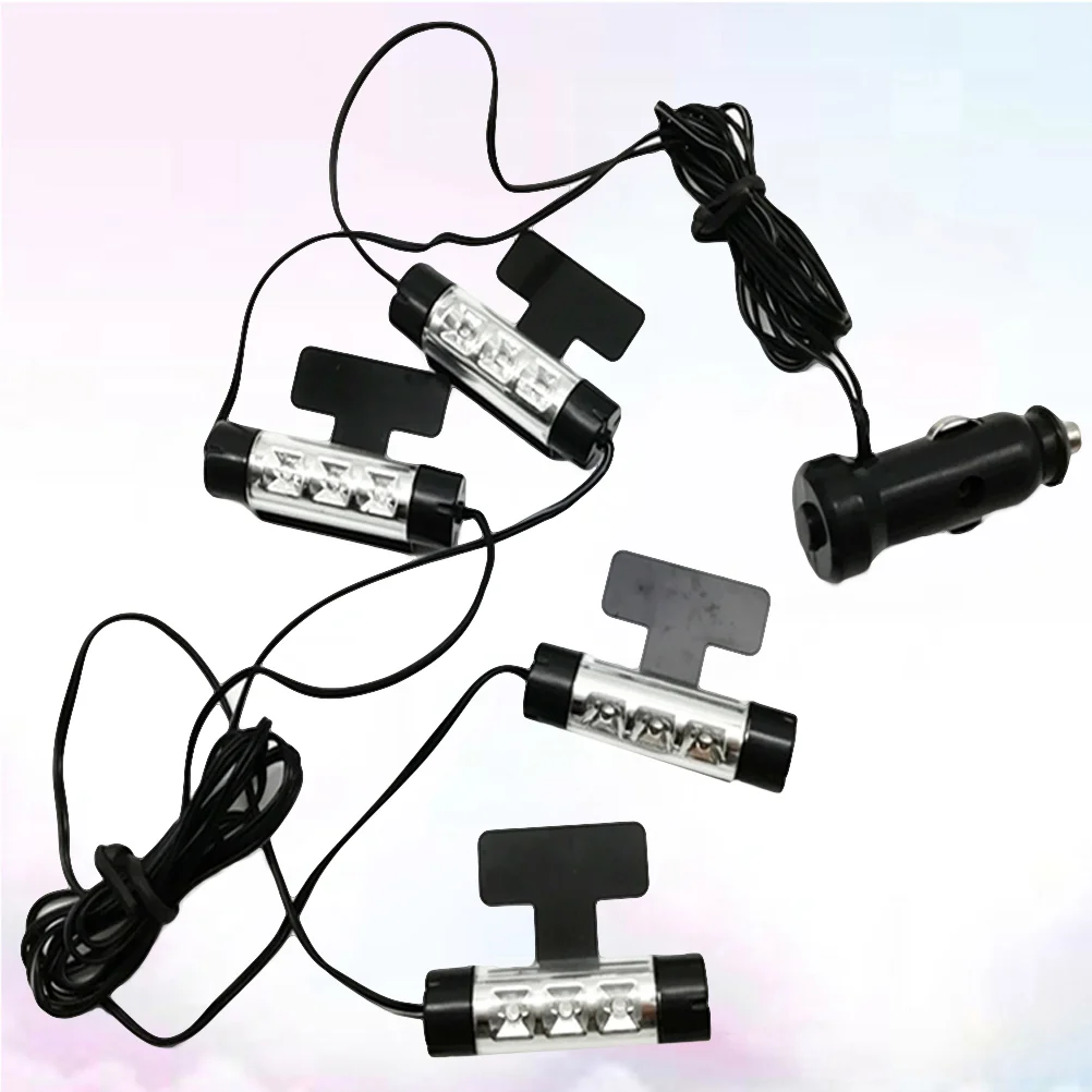 

Car Interior Atmosphere Light 12 LEDs 12 Decoration Lamp Floor Lights for Car Vehicles Blue