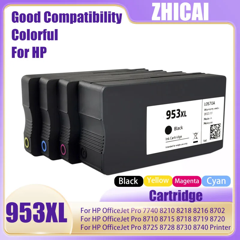 952xl Ink Cartridges Combo Pack for HP 952XL Black Color