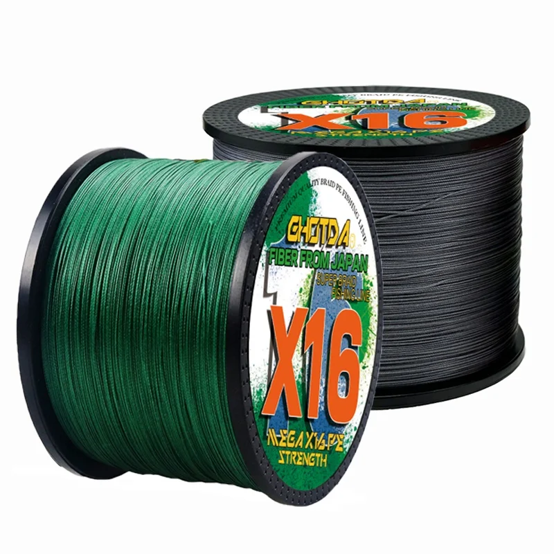 

Леска рыболовная из 100 полиэтилена, 16 нитей, 100% м