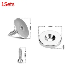 Enhanced Magnetic Cabinet Latch with Invisible Closure and Adhesive Clasps (1 set)