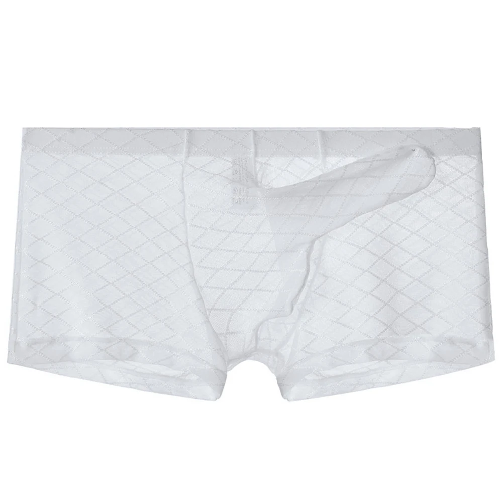 Herren Nylon Boxershorts – Transparente Penishülle, Ultraleicht, Glänzend,  Slimfit, Einheitsgröße Sexy Herrn Unterwäsche