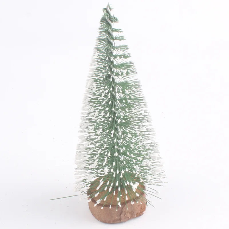 Mini Christmas Tree Desktop Decoration DIY Pine Needle Christmas Decorations Tinted White Cedar Small Tree