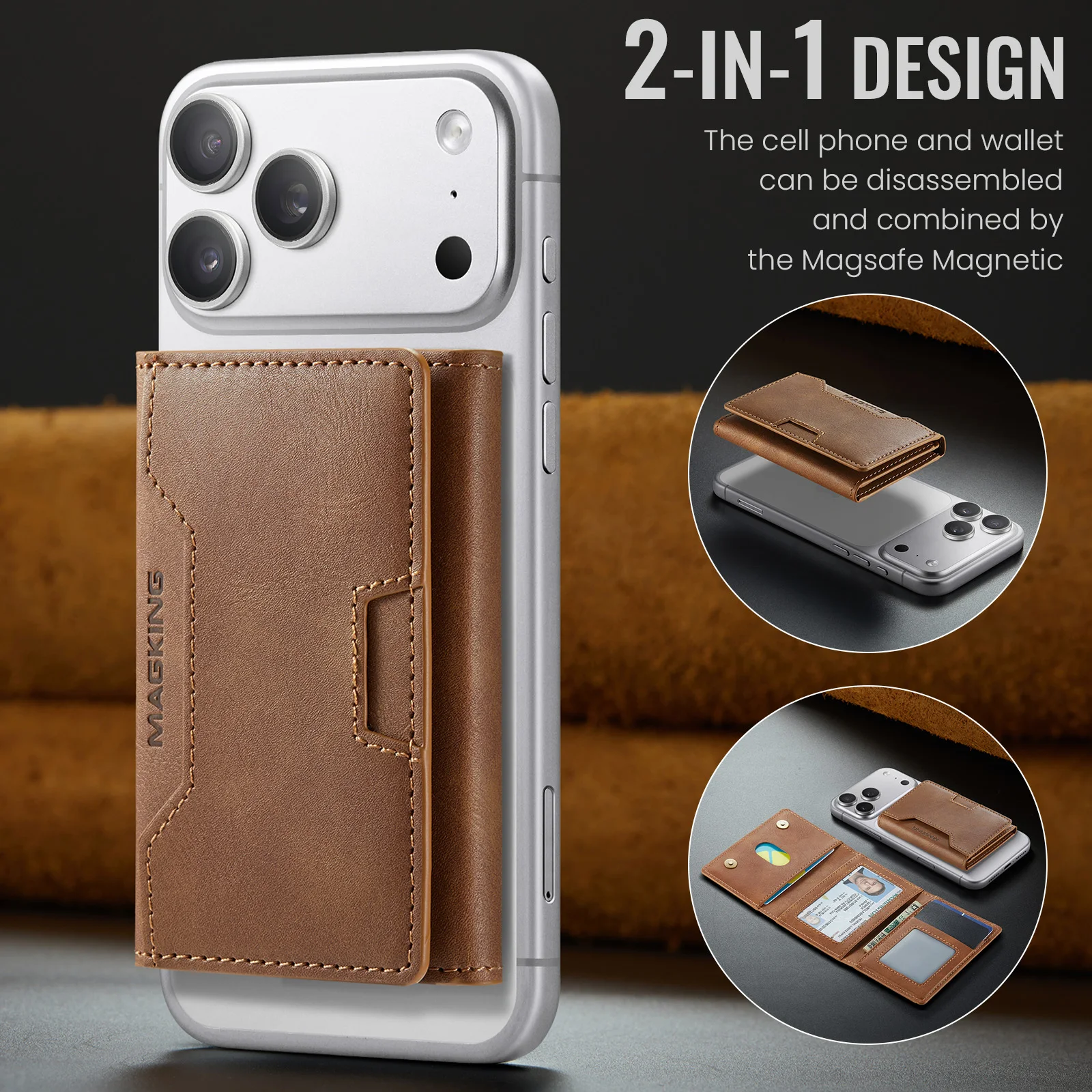 Premium RFID Blocking Magnetic Card Holder with Multi-Slot Design