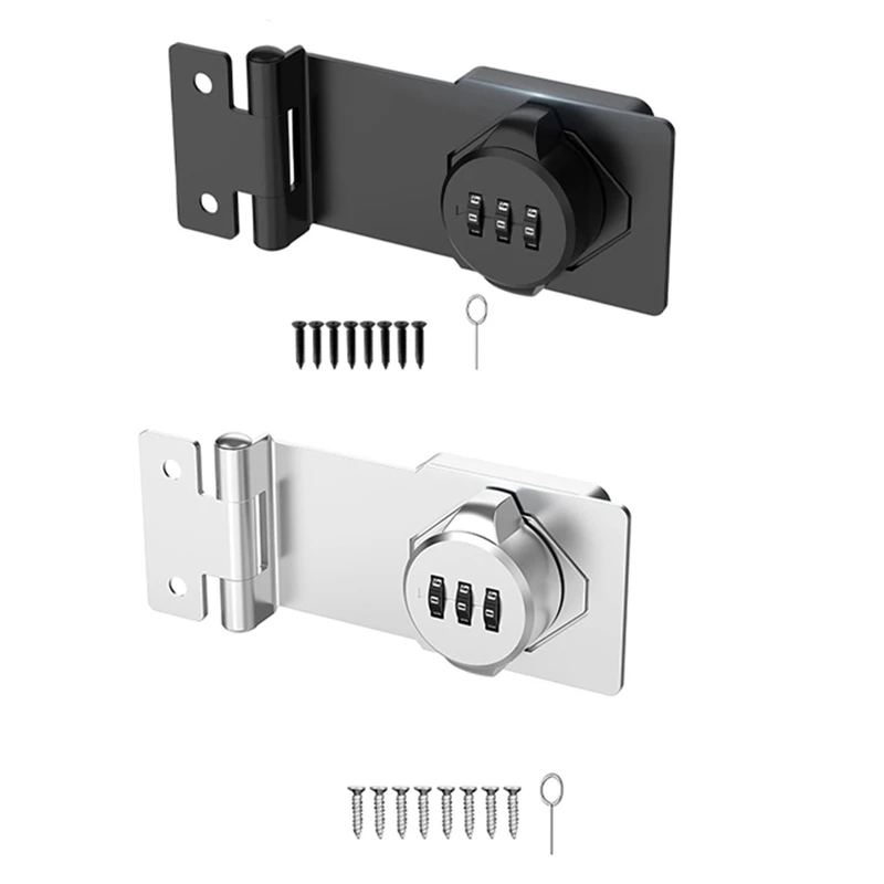 Keyless Cabinet Combination Latch,Cabinet Password Locks For Cabinet,Mailbox,Office File Cabinet Lock 90&deg;Angle Durable Black