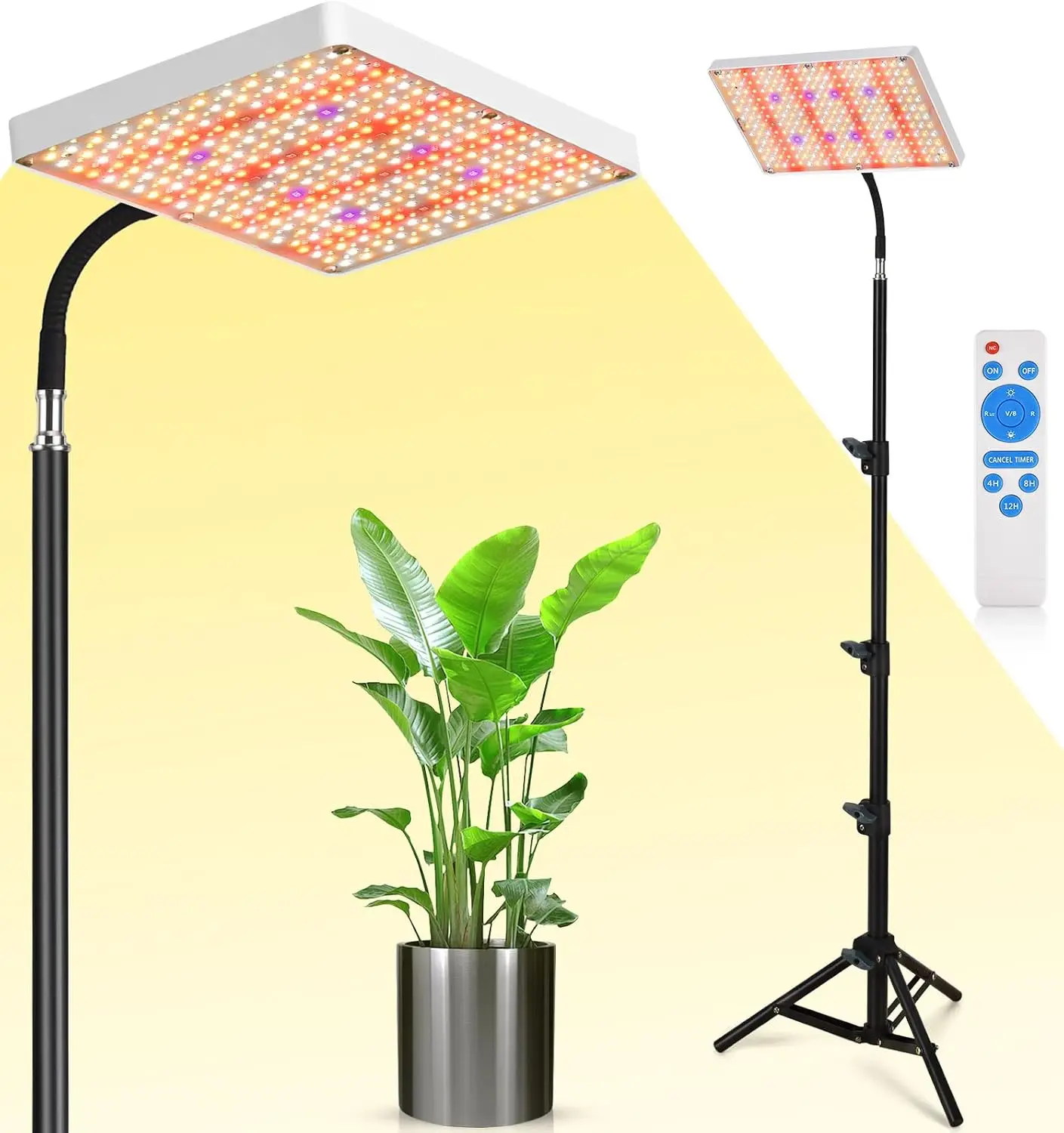 LED Grow Lights with Stand Full Spectrum Dimmable Plant Light with ...