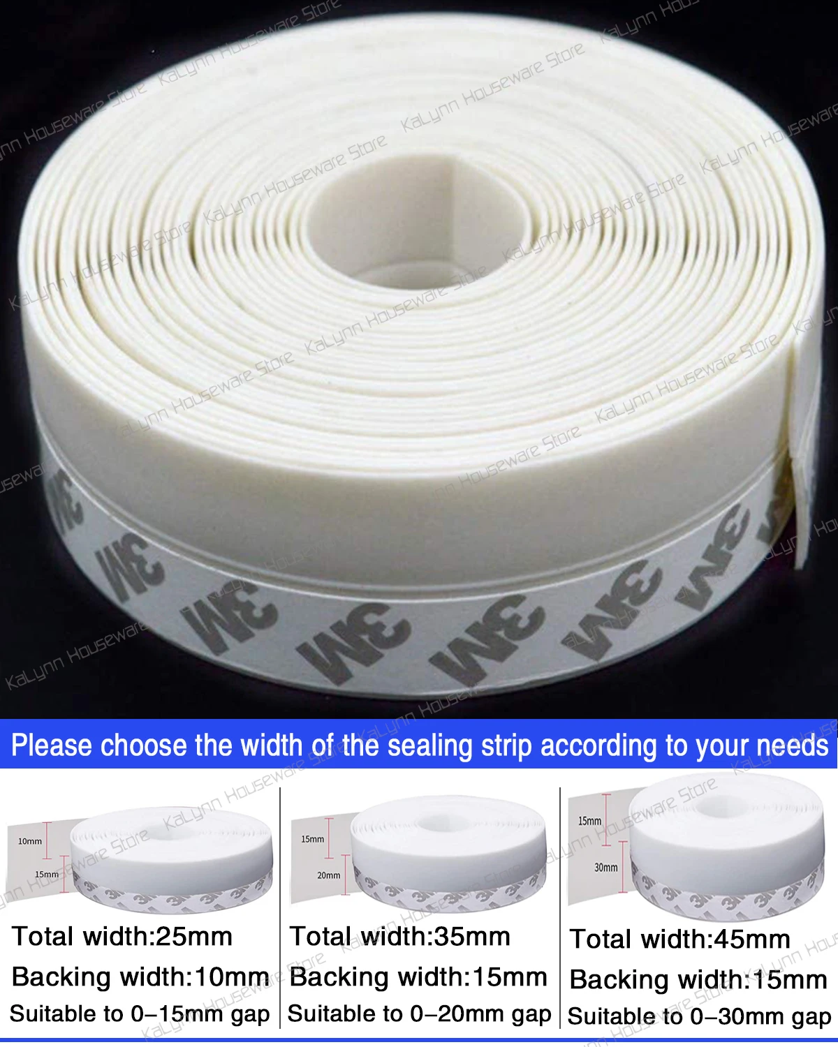 Weatherproof Self-Adhesive Door and Window Seal Strip