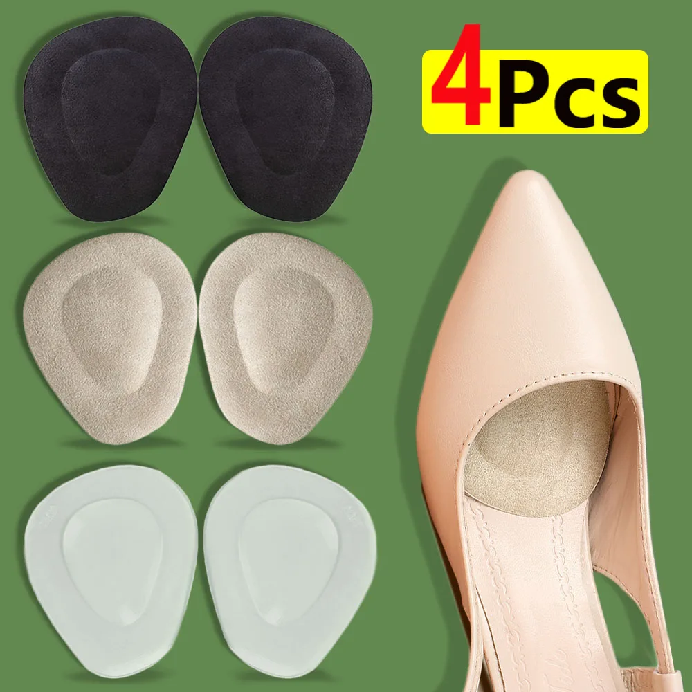 4Pcs Forefoot Pads Orthopedic Insoles Women Soft Silicone Shoes Insoles Relieve Foot Pain Pad Metatarsal Support Insert Cushion