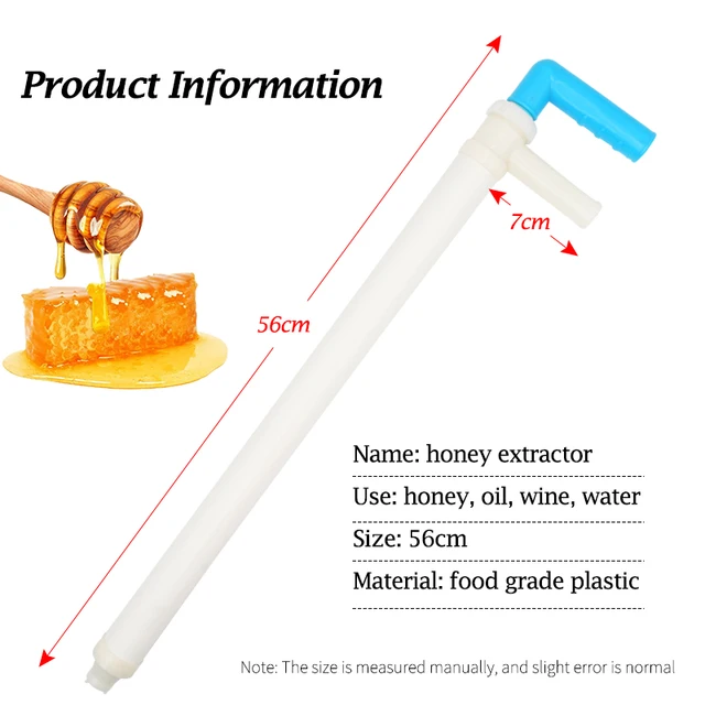 1Db 56 Cm Mézes Töltelék Szivattyú, Méhészeti Méhek Mézkivonógép L Alakú Cső, Méhész Apikultúra-Kiegészítők Szerszám - Image 2