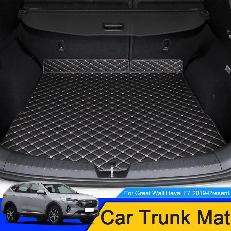 

1 шт., защитные коврики для багажника автомобиля Great Wall Haval F7 2019-2025, водонепроницаемые, защищающие от грязи, под заказ, автомобильные кожаные коврики, автомобильные аксессуары