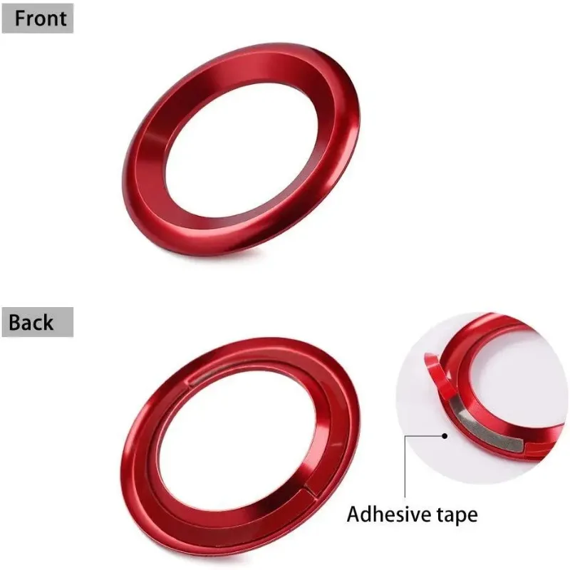 1Pair Door Audio Speaker Rings A-pillar Loudspeaker Decorations Circle Trims For 2016 2017 2018 2019 10th Gen Honda Civic