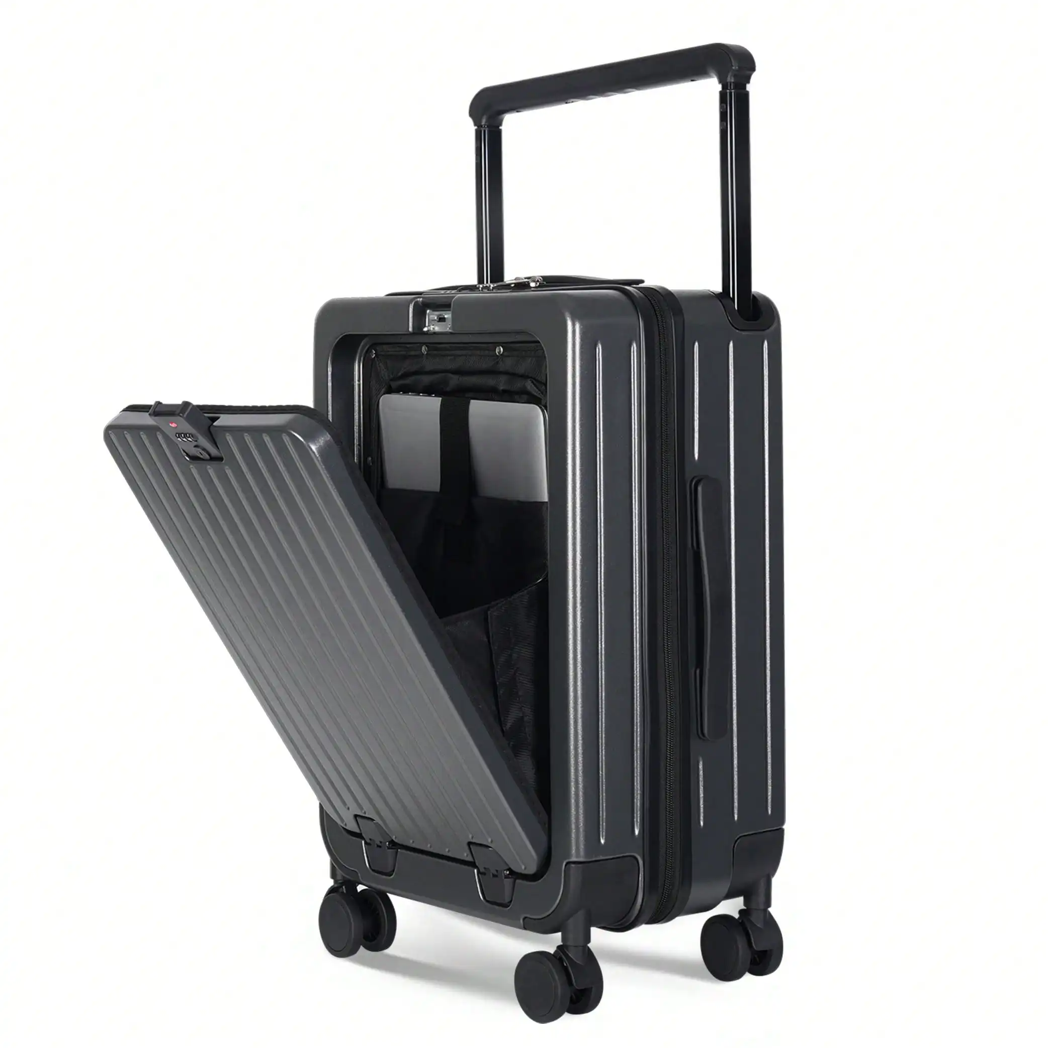 20/24-Inch Premium Hard-Shell Carry-On Suitcase,Checked Luggage Set With USB Port Luggage And Combination Lock, Smooth 360° Double Spinner Wheels