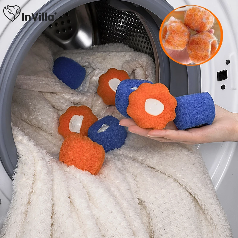 Laundry Balls Pet Hair Collector for Washing Machine Reusable Laundry Lint  Catcher Removes Lint From Clothes Pet Cat Accessories