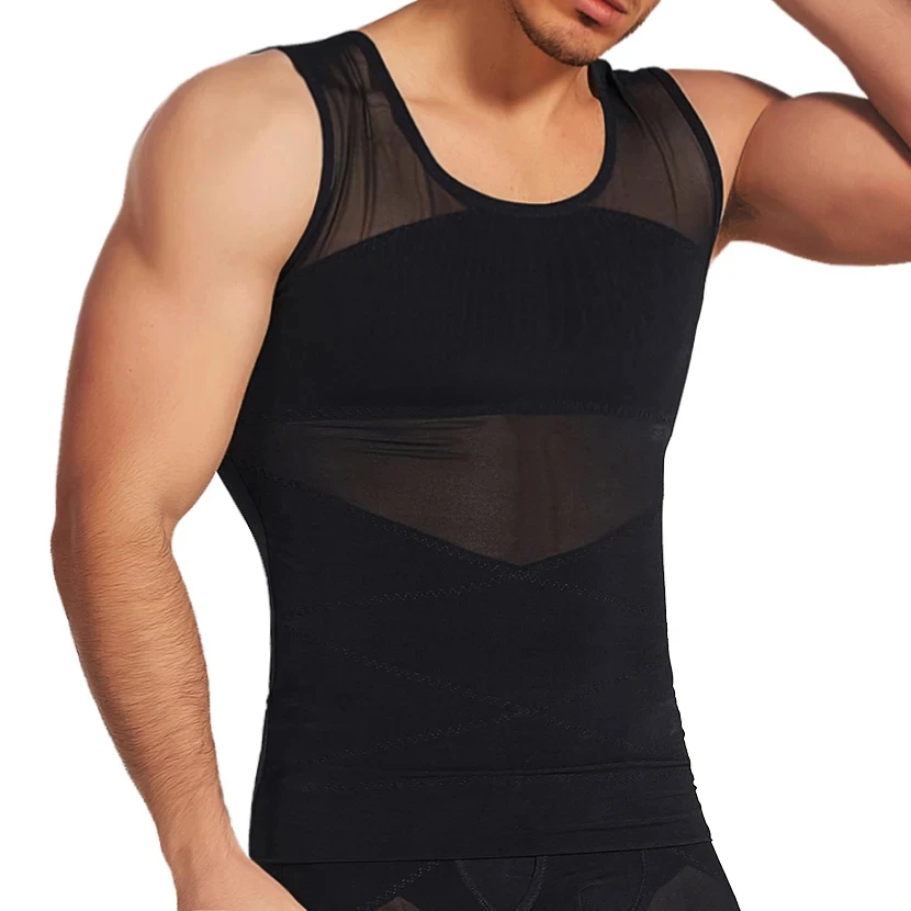 Herren Body Shaper Taille Trainer Weste Korsett Tank Tops Unterhemd Bauch Abnehmen Shapewear Fat Burn Fiess Anzüge_voghion.com