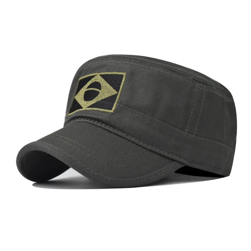 Outdoor Unisex Tactical Camo Military Climbing cap Embroidery Brazil Flag Flat Team Baseball Caps Army Force Jungle Hiking Hats camouflage hat,baseball hat,sports caps,camouflage cap