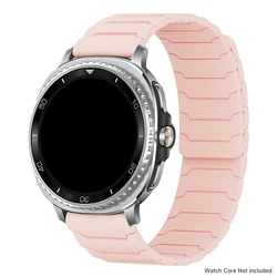 Magnetic Silicone Loop Strap - Watch Ultra 2025 (Pink silver)