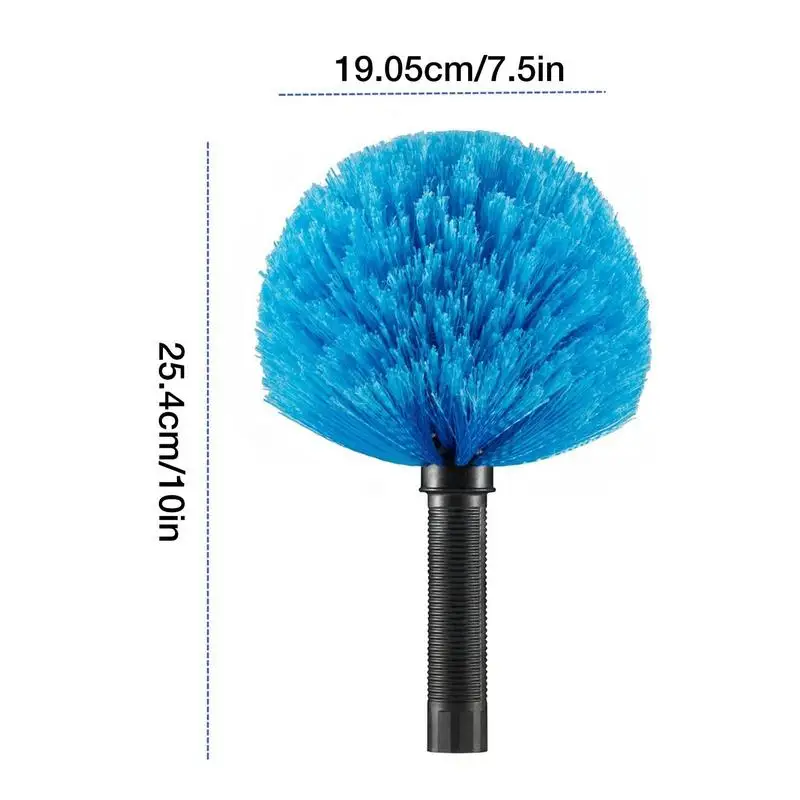 Poly Fibers Cobweb Duster Extendable Hand Anti Dusting Brush Home Air-condition Car Furniture Cleaning Acme Threaded Poles images - 6